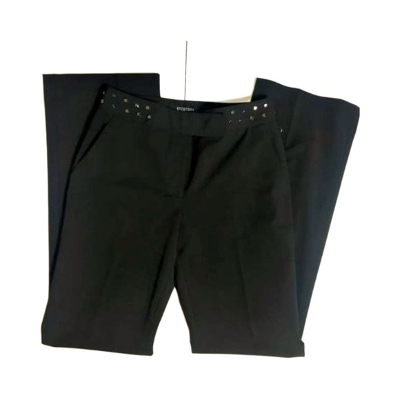 ETCETERA Black Pant with Gunmetal Stud Embellishment - Picture 2 of 6